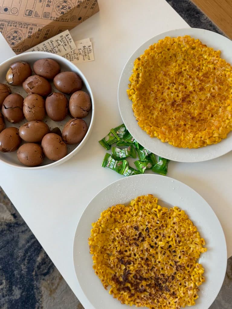 Food served at the dumpling event