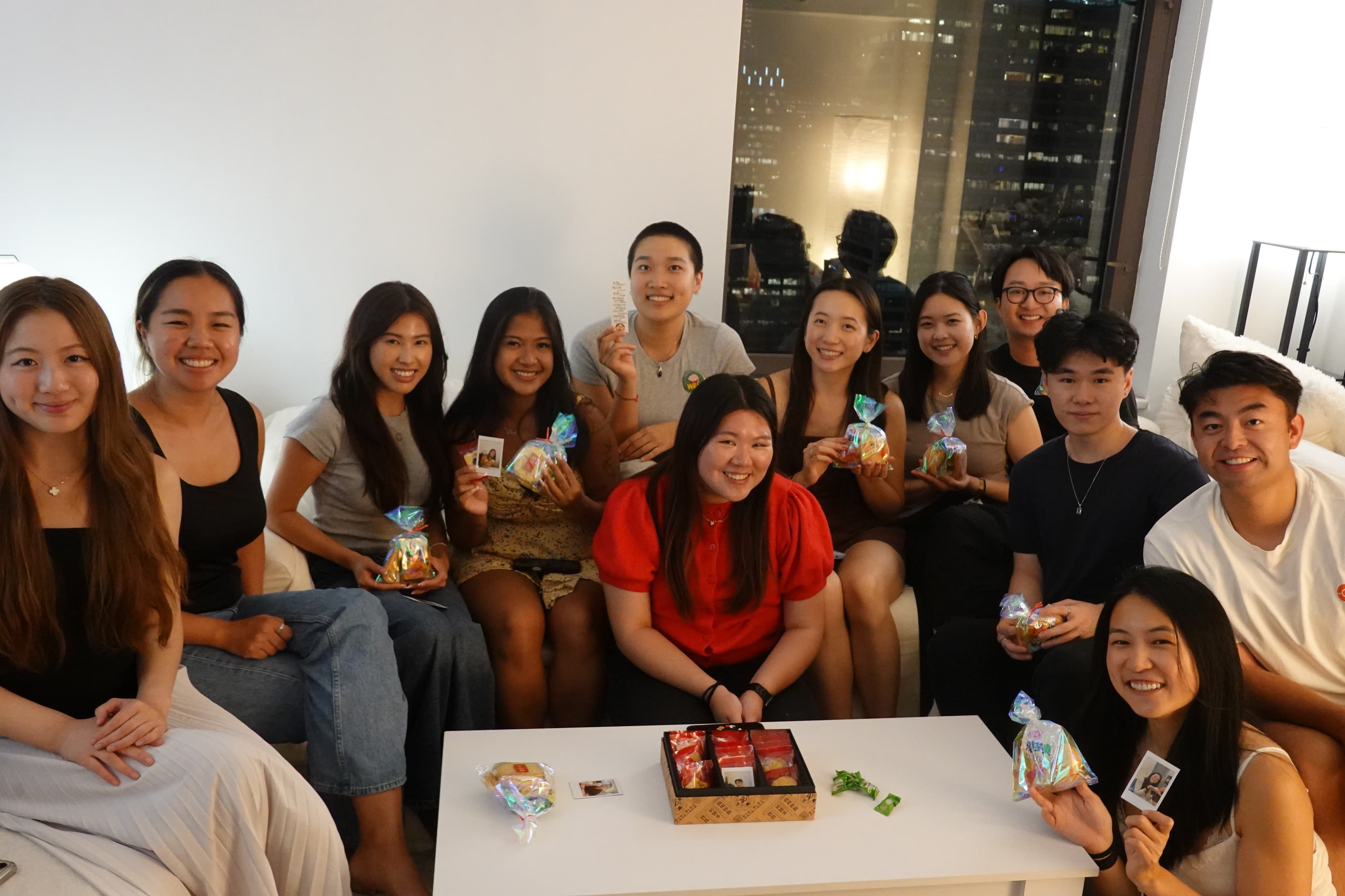Group photo from the dumpling event