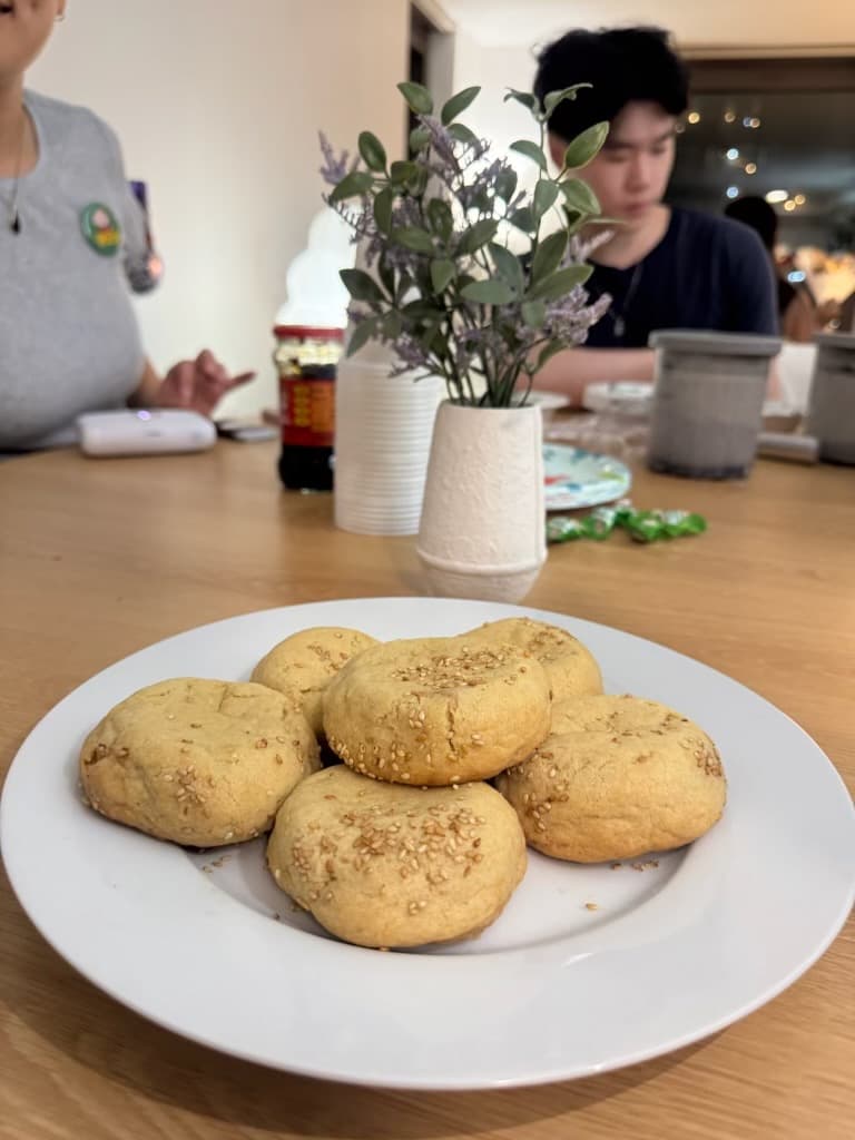 A moment from the dumpling workshop