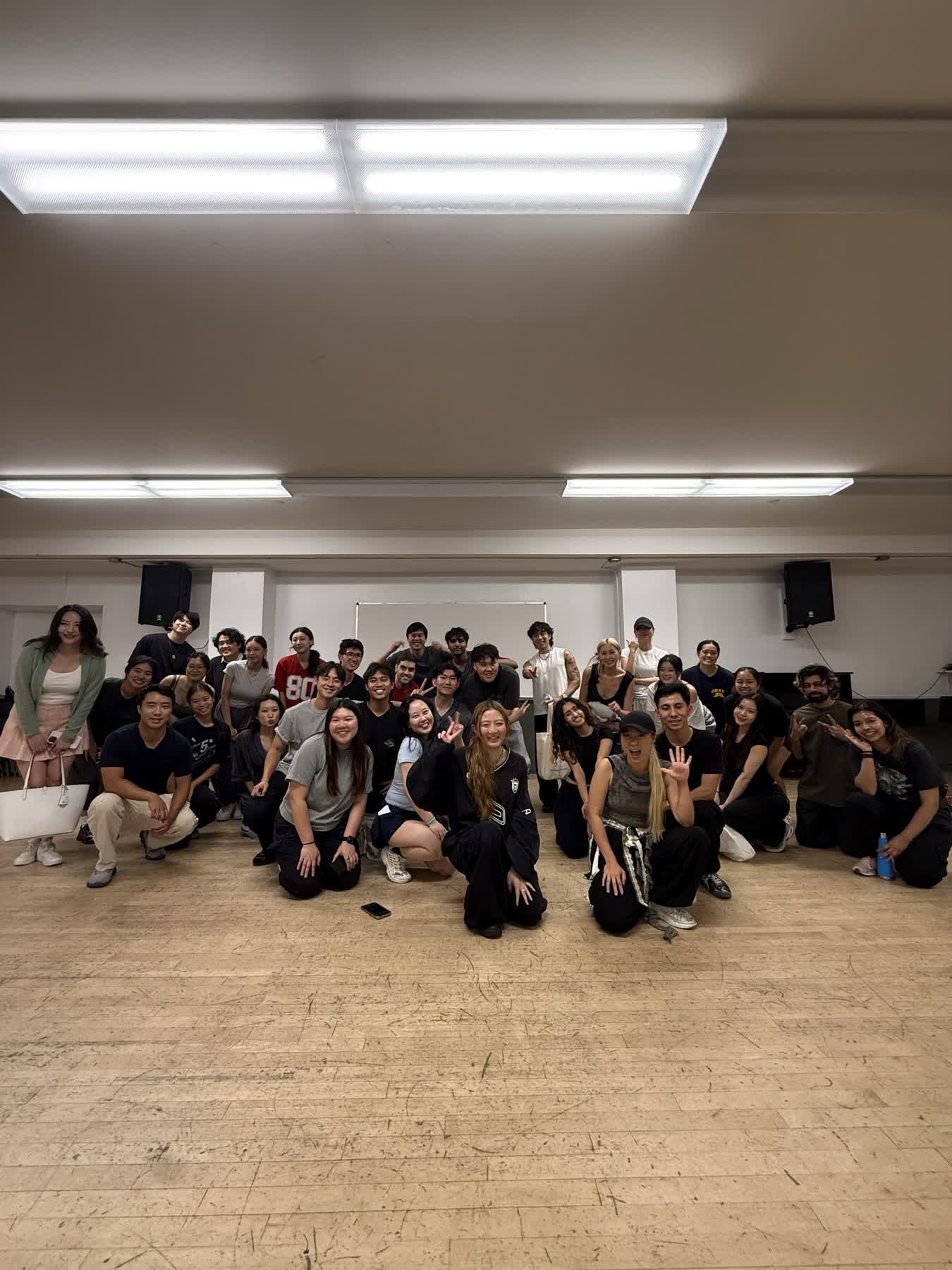 K-pop dance workshop group photo